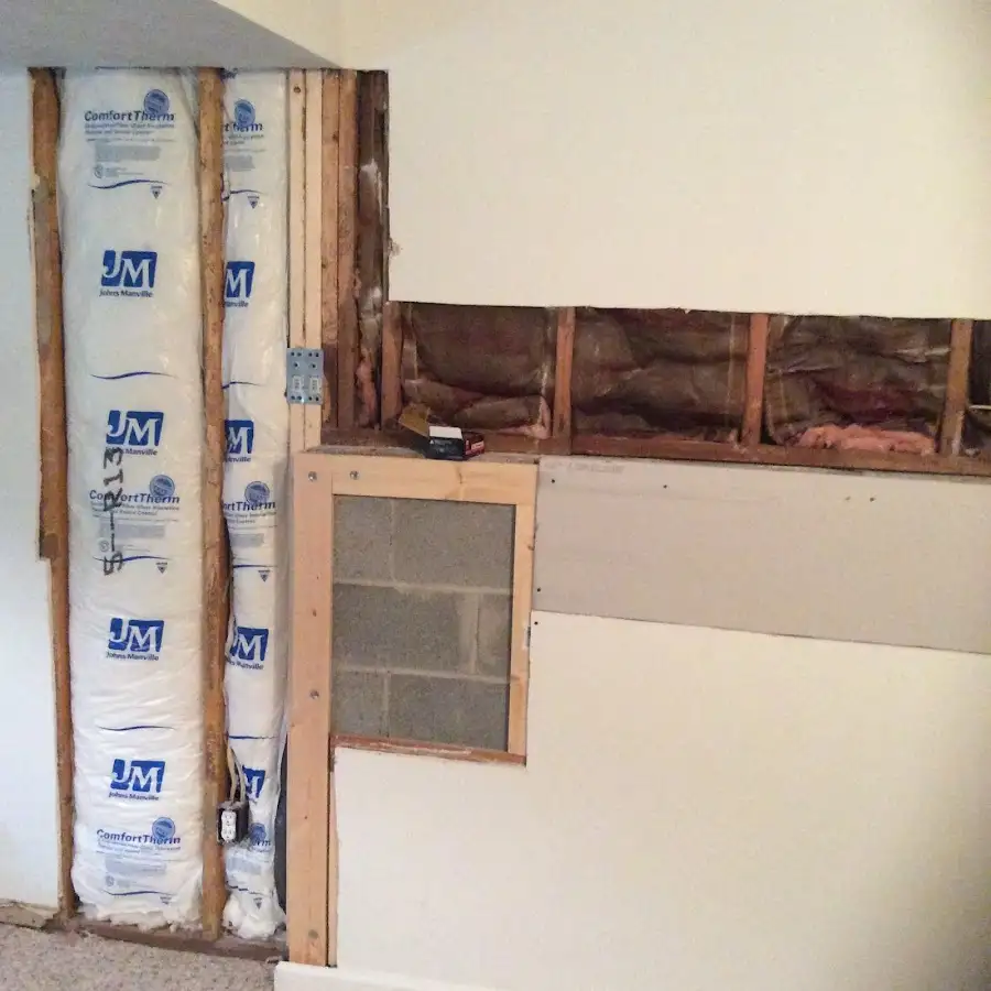 Wall insulation replacement during Odor Removal & Deodorization in West Springfield Town